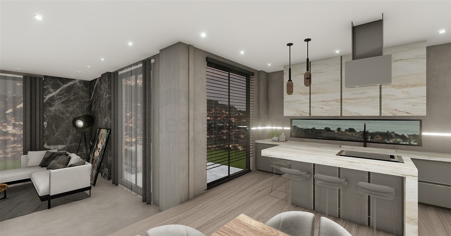 فيلات في منطقة سيكجيلي مع مناظر بانورامية خلابة