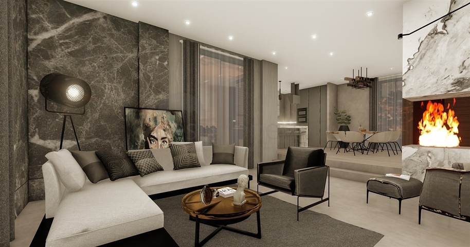 فيلات في منطقة سيكجيلي مع مناظر بانورامية خلابة