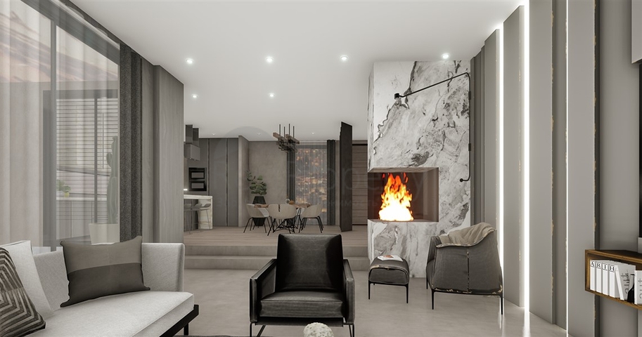 فيلات في منطقة سيكجيلي مع مناظر بانورامية خلابة