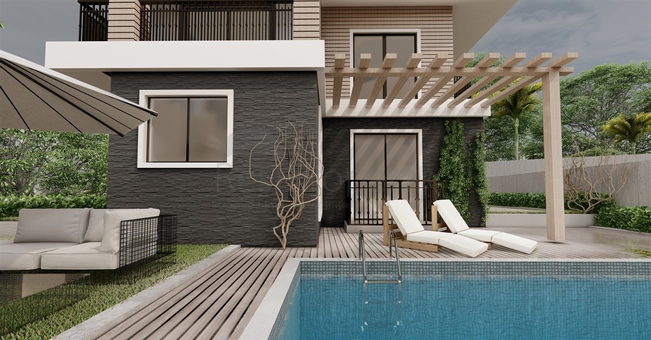 فيلات في منطقة سيكجيلي مع مناظر بانورامية خلابة