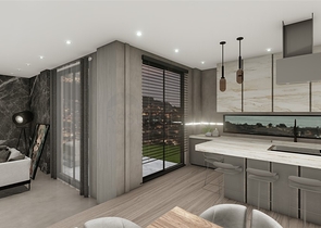 فيلات في منطقة سيكجيلي مع مناظر بانورامية خلابة