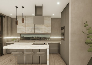 فيلات في منطقة سيكجيلي مع مناظر بانورامية خلابة