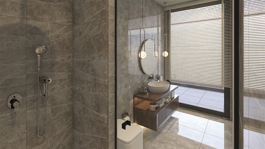 مشروع فيلا جديدة في منطقة بكتاش في وسط ألانيا