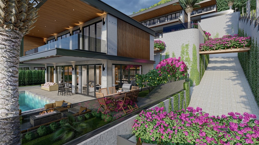 مشروع فيلا جديدة في منطقة بكتاش في وسط ألانيا