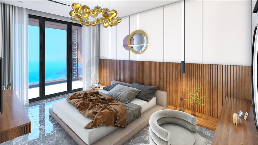 مشروع فيلا جديدة في منطقة بكتاش في وسط ألانيا