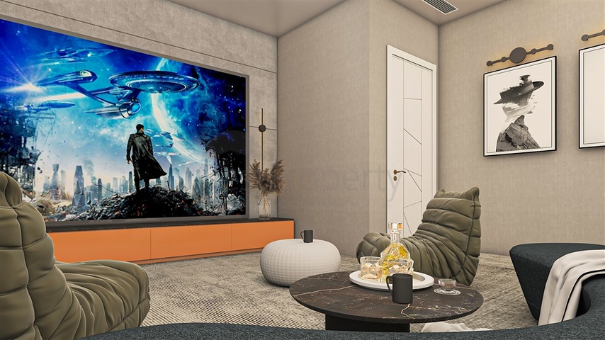 مشروع فيلا جديدة في منطقة بكتاش في وسط ألانيا