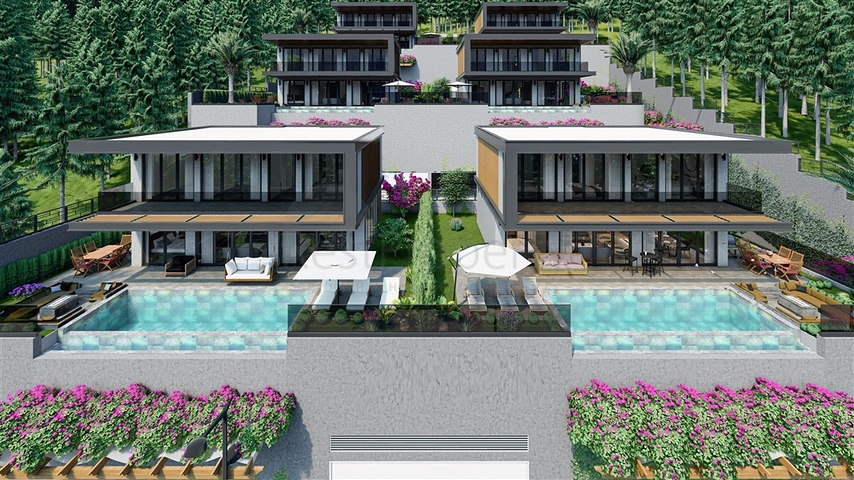 مشروع فيلا جديدة في منطقة بكتاش في وسط ألانيا