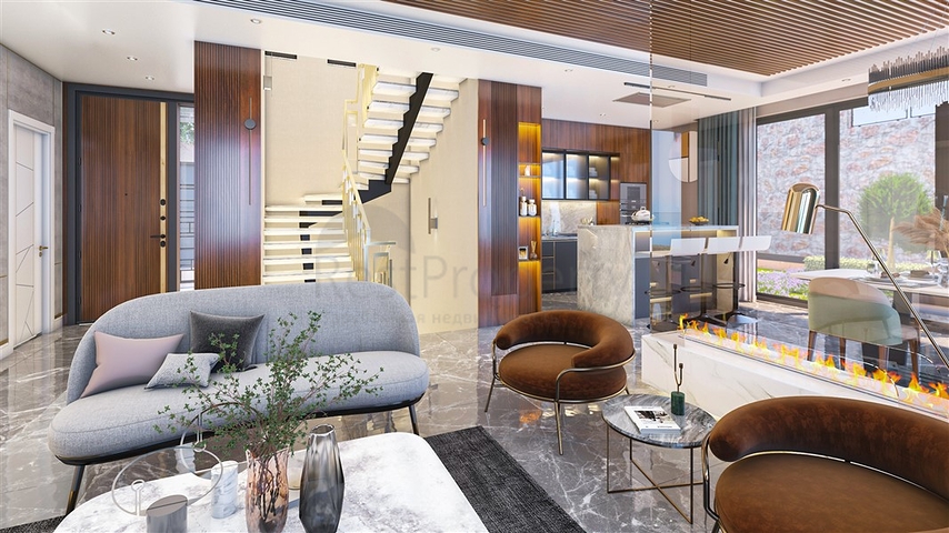 مشروع فيلا جديدة في منطقة بكتاش في وسط ألانيا