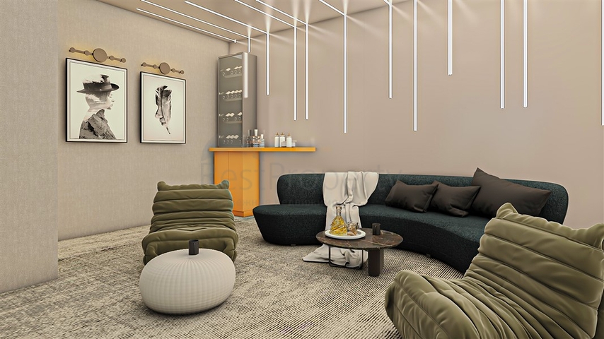 مشروع فيلا جديدة في منطقة بكتاش في وسط ألانيا