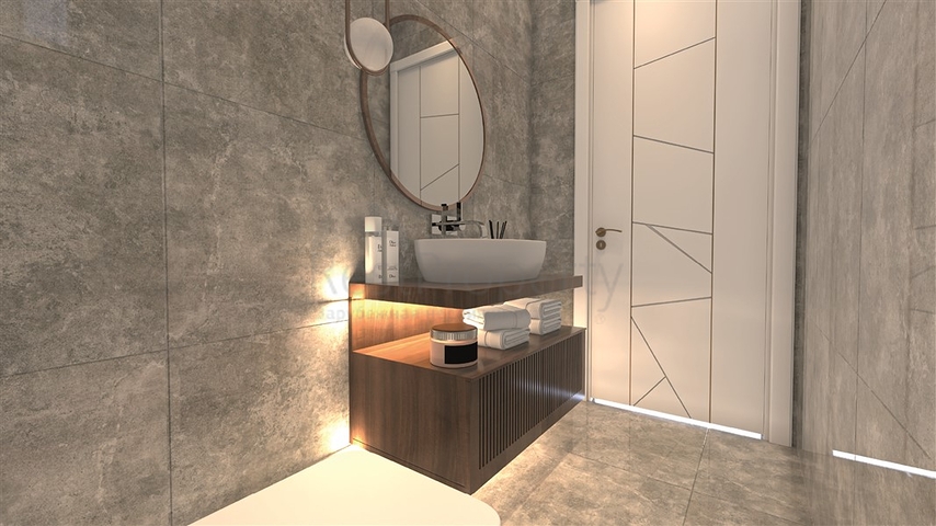 مشروع فيلا جديدة في منطقة بكتاش في وسط ألانيا