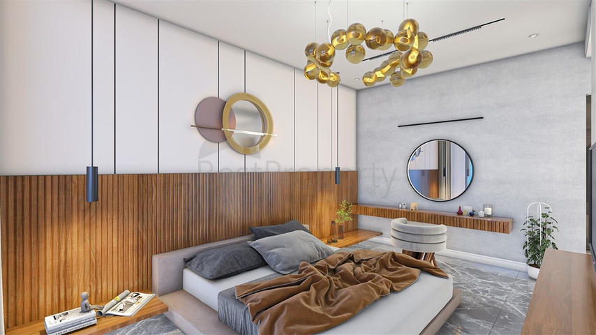 مشروع فيلا جديدة في منطقة بكتاش في وسط ألانيا