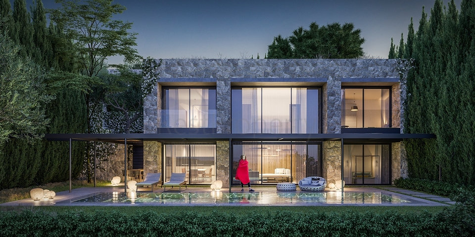 فلل بتصميم عصري أنيق مطلة على البحر في منطقة ياليكافاك