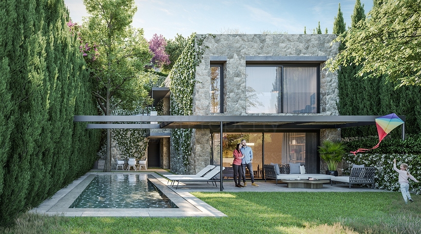 فلل بتصميم عصري أنيق مطلة على البحر في منطقة ياليكافاك