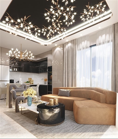 مجمع سكني فاخر بالقرب من البحر في المرحلة الأولى من البناء