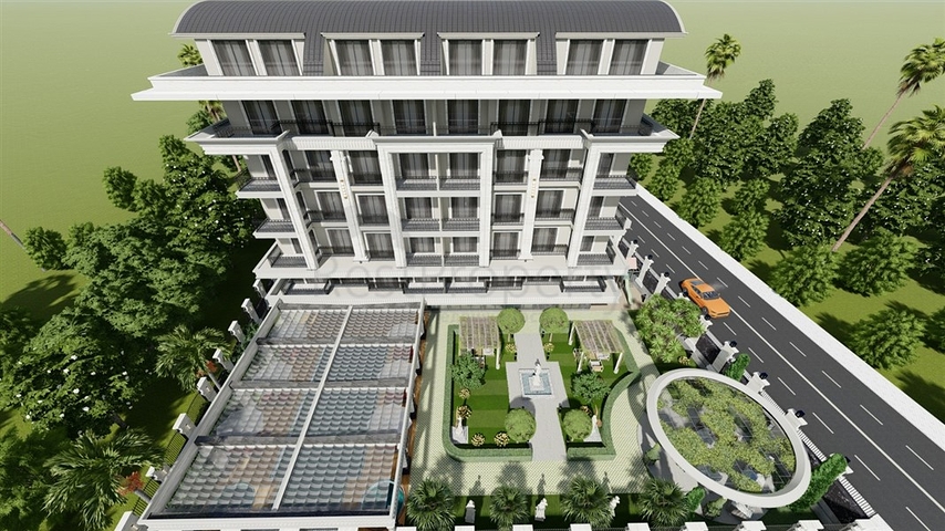 مجمع سكني فاخر بالقرب من البحر في المرحلة الأولى من البناء