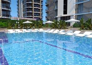 شقة 1+1 من مطور معروف على بعد 200 متر من البحر في منطقة توسمور