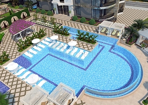 شقة 1+1 من مطور معروف على بعد 200 متر من البحر في منطقة توسمور