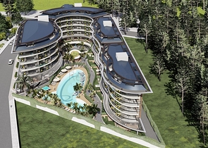 مشروع استثماري واسع النطاق في منطقة أوبا ، على بعد 300 متر من البحر