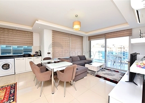 شقة كبيرة 1 + 1 في مجمع حديث في منطقة كيستل