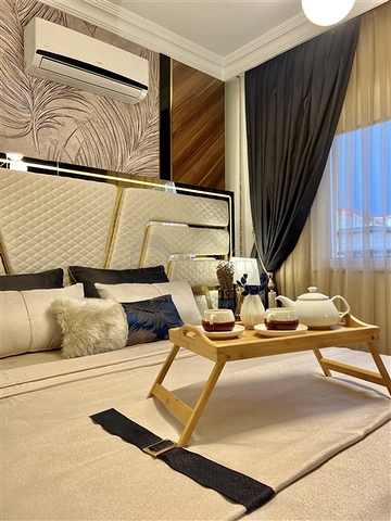 شقة 2+1 في وسط ألانيا مع إطلالة بانورامية على البحر