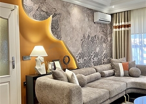 شقة 2+1 في وسط ألانيا مع إطلالة بانورامية على البحر