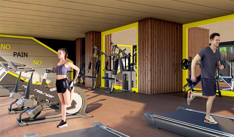 مجمع بوتيك 1 كم من الشاطئ في منطقة دميرتاش 