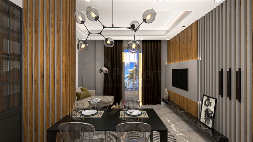 مجمع بوتيك 1 كم من الشاطئ في منطقة دميرتاش 