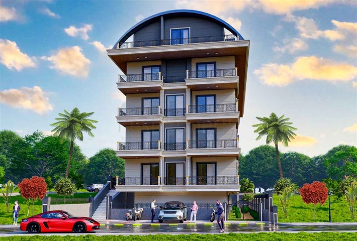 مجمع بوتيك 1 كم من الشاطئ في منطقة دميرتاش 