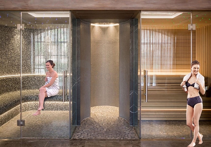 مجمع بوتيك 1 كم من الشاطئ في منطقة دميرتاش 