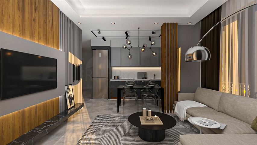 مجمع بوتيك 1 كم من الشاطئ في منطقة دميرتاش 