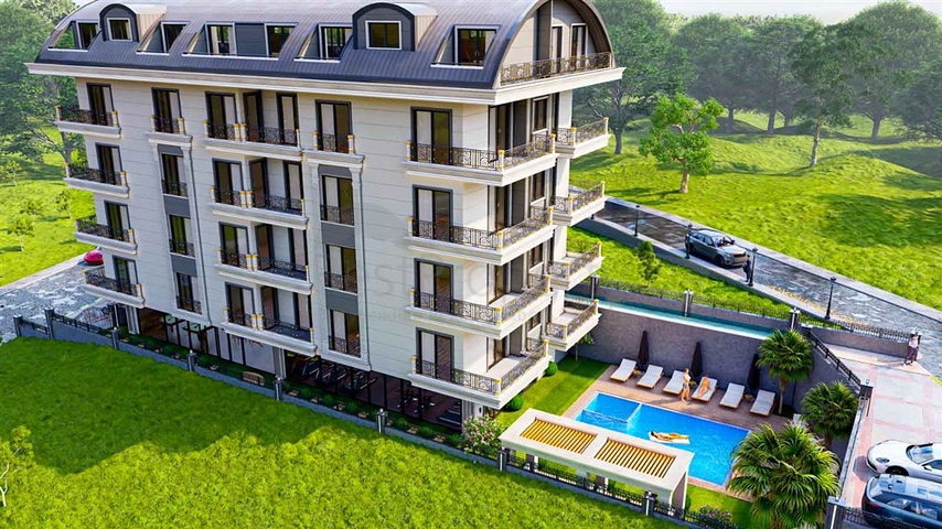 مجمع بوتيك 1 كم من الشاطئ في منطقة دميرتاش 