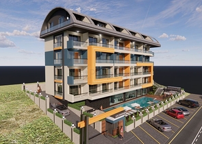 شقة 1+1 في أحد المجمعات الجديدة في منطقة محمودلار