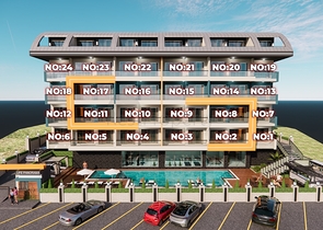 شقة 1+1 في أحد المجمعات الجديدة في منطقة محمودلار