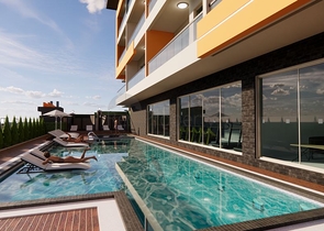 شقة 1+1 في أحد المجمعات الجديدة في منطقة محمودلار