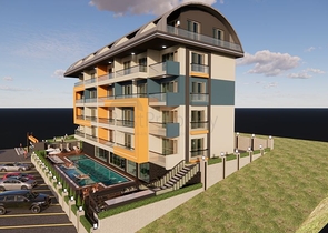 شقة 1+1 في أحد المجمعات الجديدة في منطقة محمودلار