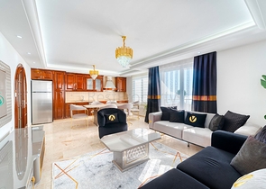 شقة 2 + 1 مع إطلالة بانورامية على البحر