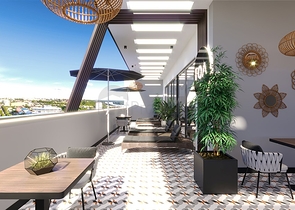 شقة بغرفة نوم واحدة في مجمع جديد