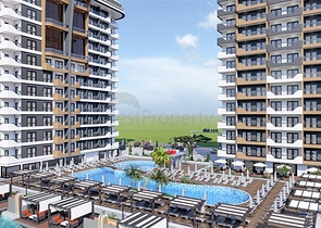 شقة بغرفة نوم واحدة في مجمع جديد