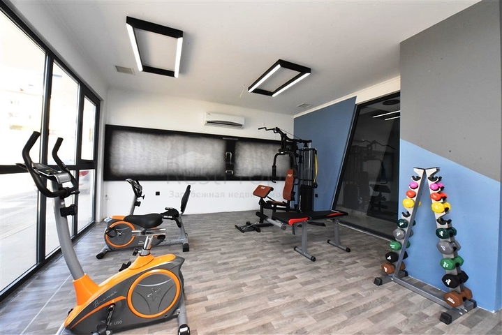 شقة مريحة 1 + 1 في مجمع مع بنية تحتية متنوعة في منطقة أوبا