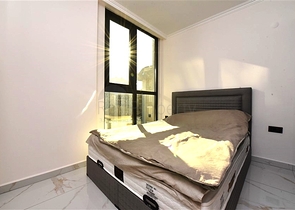 شقة مريحة 1 + 1 في مجمع مع بنية تحتية متنوعة في منطقة أوبا