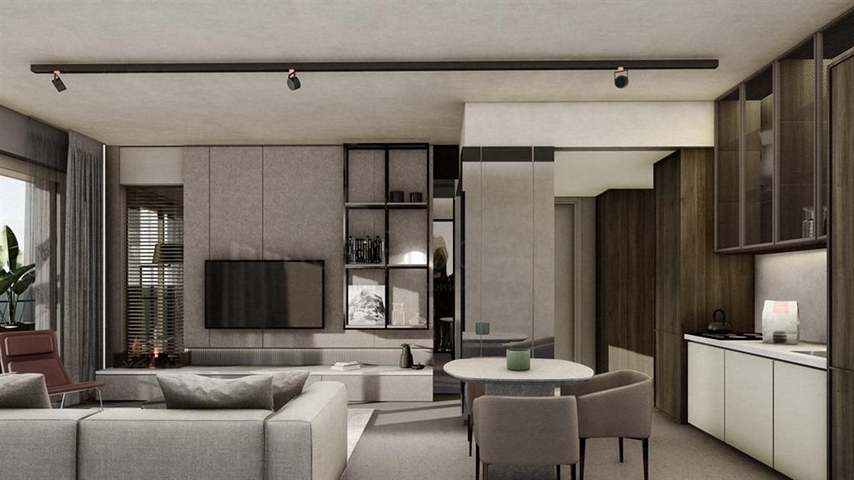 مجمع متميز عند سفح القلعة في ألانيا