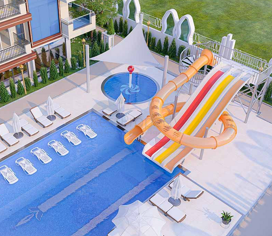 شقة في مبنى جديد في منطقة محمودلار. شقة في مبنى جديد في منطقة محمودلار.