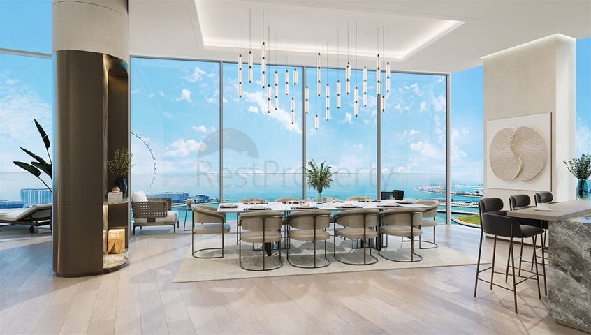 مشروع من الدرجة الممتازة على شواطئ الخليج الفارسي في منطقة مرسى دبي