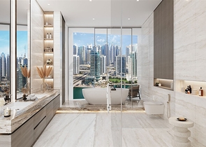 مشروع من الدرجة الممتازة على شواطئ الخليج الفارسي في منطقة مرسى دبي