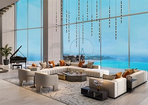 مشروع من الدرجة الممتازة على شواطئ الخليج الفارسي في منطقة مرسى دبي