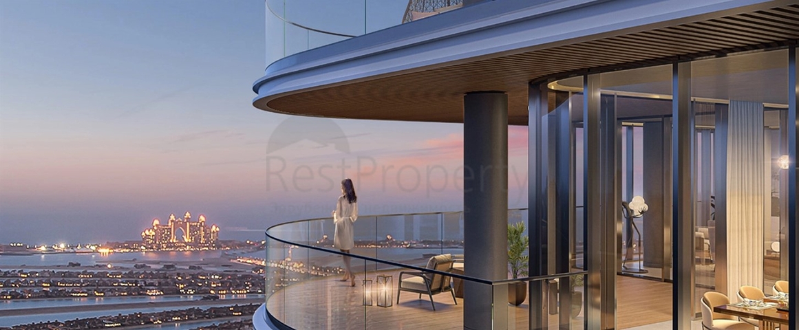 مجمع جديد على الخط الأول من الخليج الفارسي في منطقة إعمار بيتش فرونت