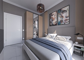 شقة 1+1 في مجمع جديد في محمودلار