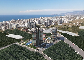 شقة 1+1 في مجمع جديد في محمودلار