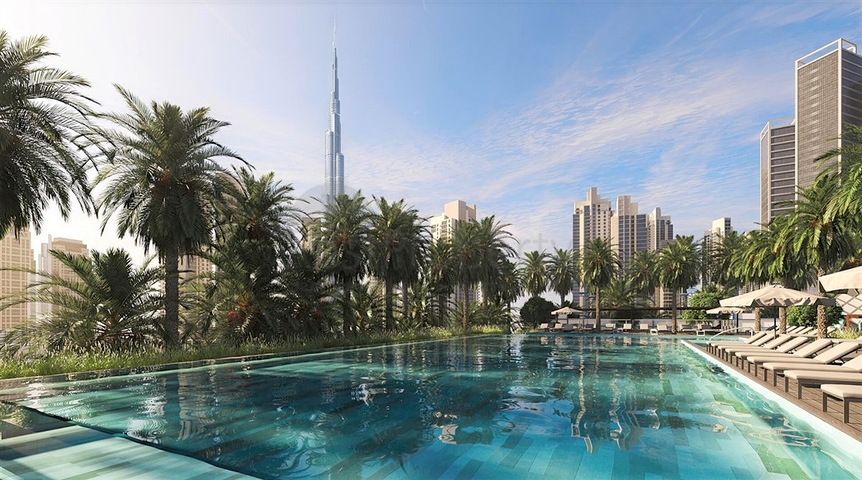 مجمع سكني متميز جديد في منطقة الخليج التجاري المركزي