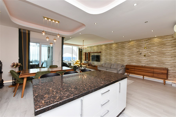 بنتهاوس مفروش 4+1 مطل على البحر في محمودلار بنتهاوس مفروش 4+1 مطل على البحر في محمودلار